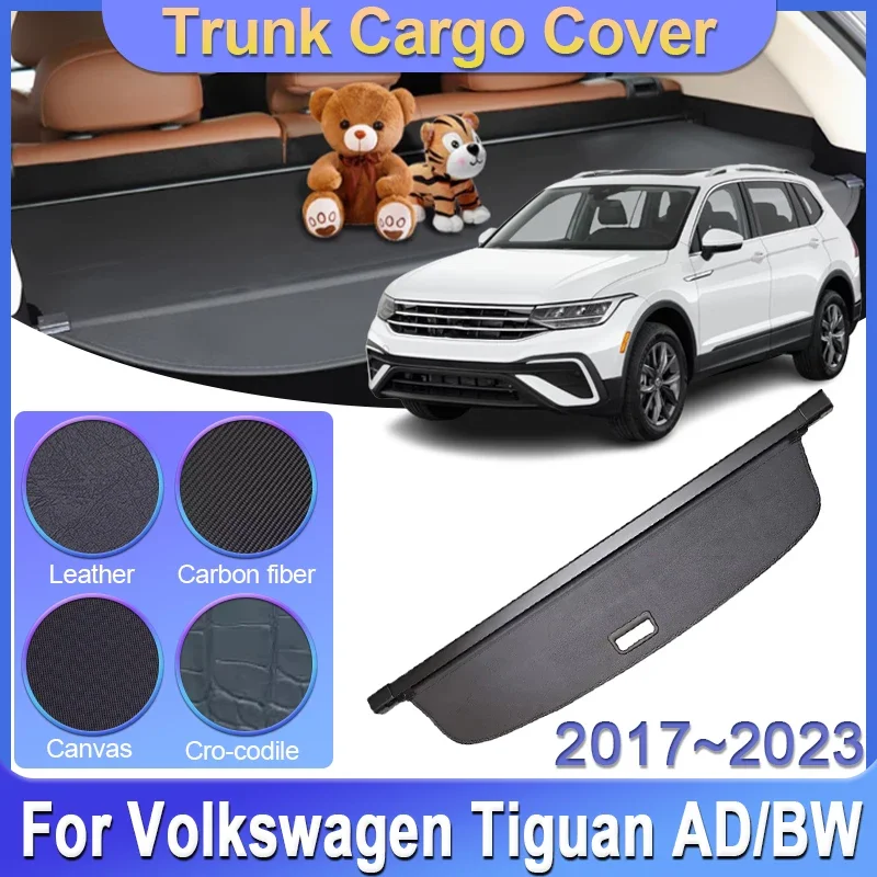 

Car Trunk Cargo Cover For Volkswagen VW Tiguan L AD BW 2017~2023 2022 Rear Rack Luxury Luggage Cover Partition Car Accessories