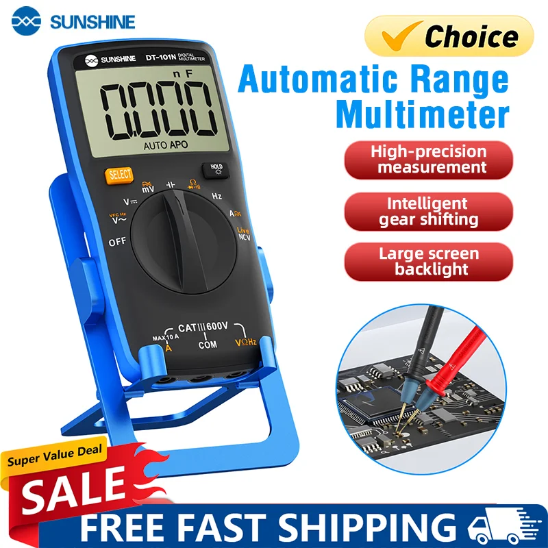 sunshine-dt-101n-smart-multimeter-easy-carrying-backlight-display-auto-range-for-mobile-phone-circuit-board-repair-maintenance
