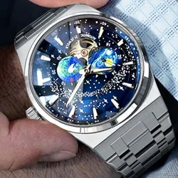 Iw Carnival Rotating Earth Dial For Mens Watch Automatic Wristwatch Japan Miyota Mechanical 24 Hours Sapphire Relogio Masculino