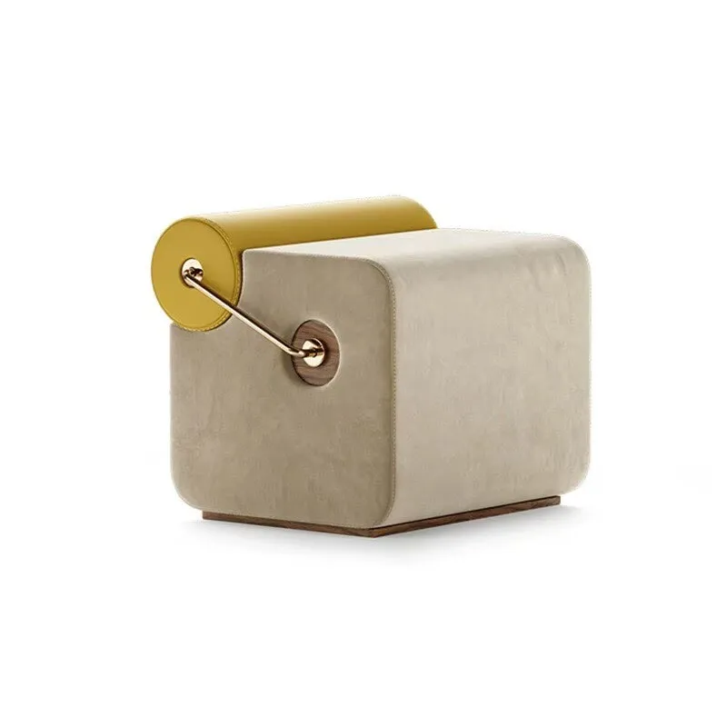 Italian sofa stool shoe changing stool furniture low stool sitting stool internet famous dressing stool makeup and writing stool