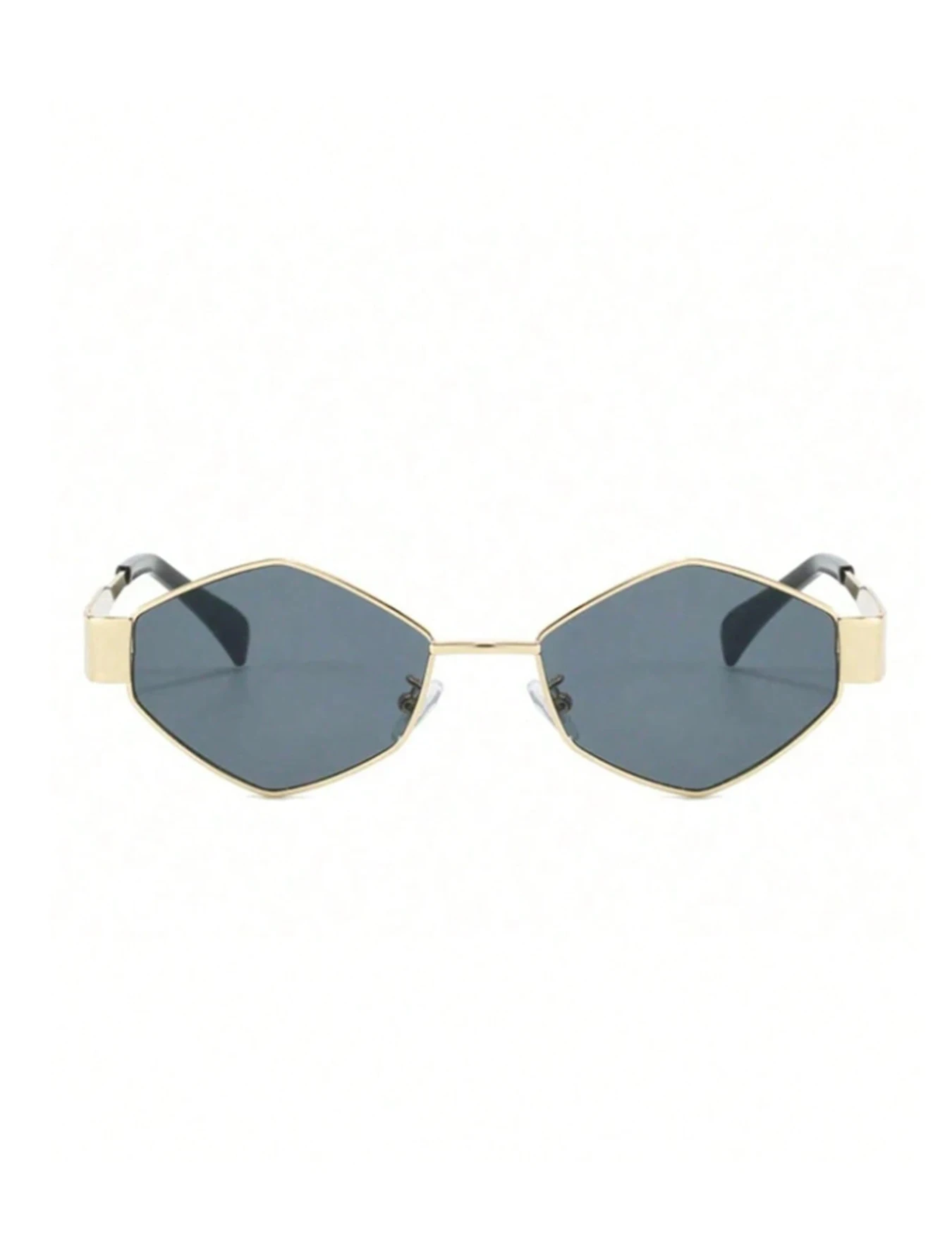1 x modische Rautenrahmen-Brille, geeignet für jede Gesichtsform, perfekt für Partys, Weihnachtsgeschenke, Unisex – Detail 4