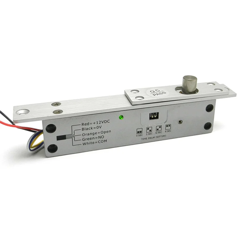 ABGI-Adjustable Time Delay Electric Mortise Lock DC12V Fail Safe Or Fail Secure Electronic Mortise Lock For Access Control - Image 5