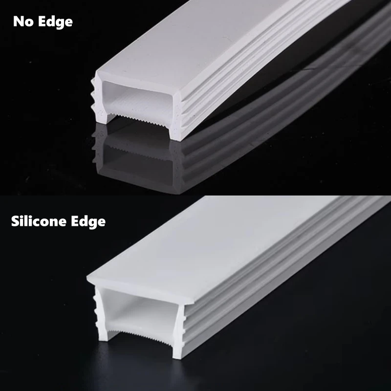 1M-10M Flexible LED Neon Rope Tube Embedded Split Silicone Diffuser Channel DIY Soft Silica Gel Ribbon Tape Linear Strip Light