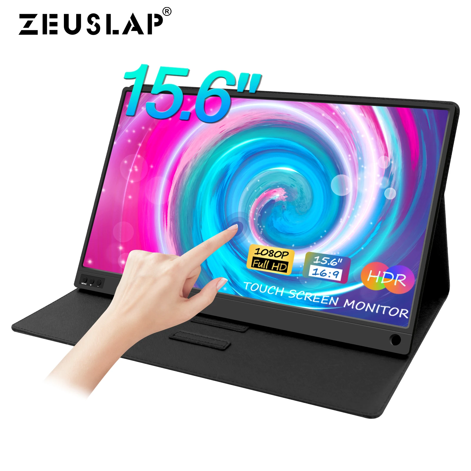 

ZEUSLAP Touch Screen Monitor 15.6 Inch FHD 1080P IPS Portable Display with Headphone Port for Phone Laptop Switch PS4/PS5 Xbox