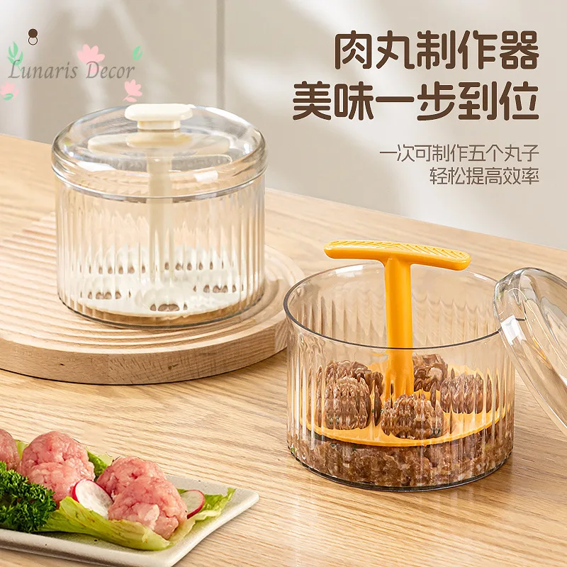 Hand-squeezed meatball tool, fish ball manual integrated forming, home meatball tool, complementary food kitchen tool