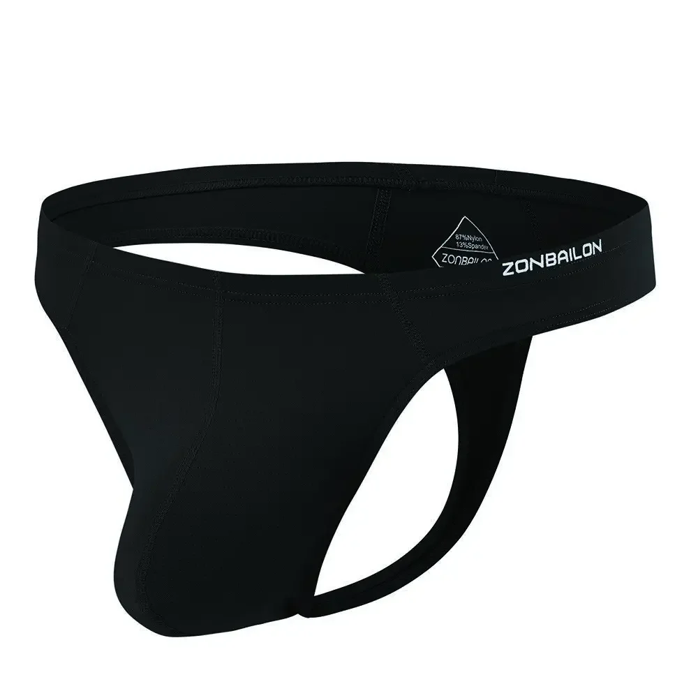 Jinshi Men Thongs Breathable G-Strings T-backs Ice Silk Pouch Up Underwear Men Briefs