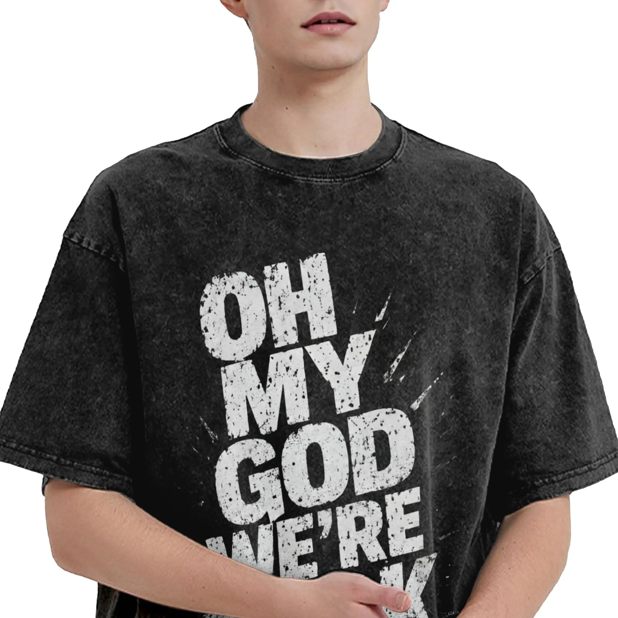 Backstreets Boy T-Shirt Summer OH MY GOD WE'RE BACK AGAIN  Y2K Basic T-Shirts Cotton Harajuku Tee Shirt Short Sleeve Top Tees