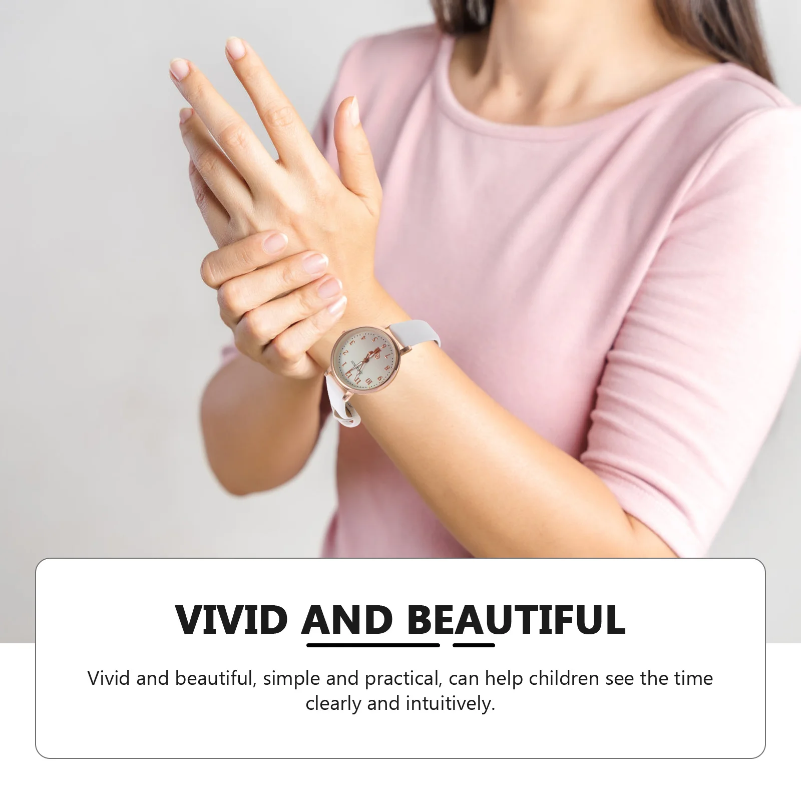 Luminous Pointers Watch Girls Student Friendly Skin Smooth Texture Simple Practical Vivid Beautiful Design Student Watch