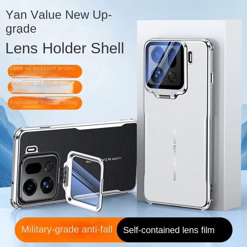 

Phone Case Plain Leather Glass Lens Holder For OPPO Find X9 Pro find x9 X8 Ultra X8s + X8 Pro Four Corners Anti-drop Cover