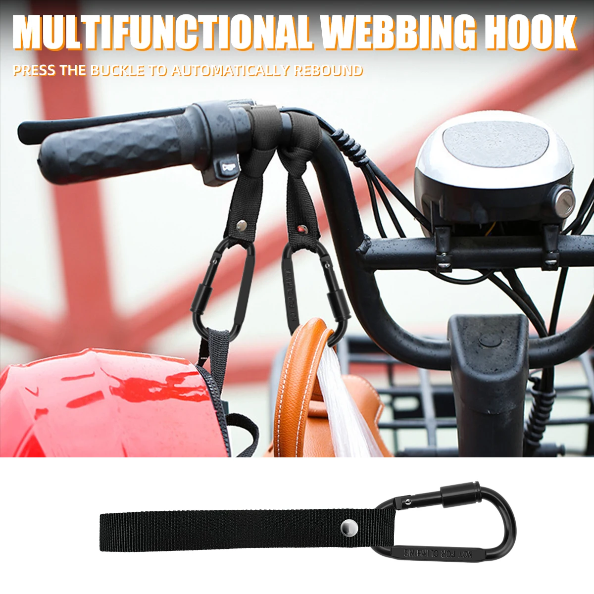 1/2pcs Motorcycle Hook Front Hook Multifunctional Handlebar Hook for Bike Scooter Universal Handlebar Hook Clip Aluminum Alloy