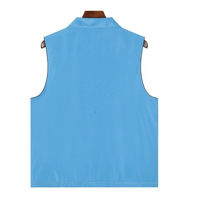 New Volunteer Vest Customized Logo Supermarket Workwear Public Welfare Vest Sleeveless Advertising Shirt Custom Text Pattern