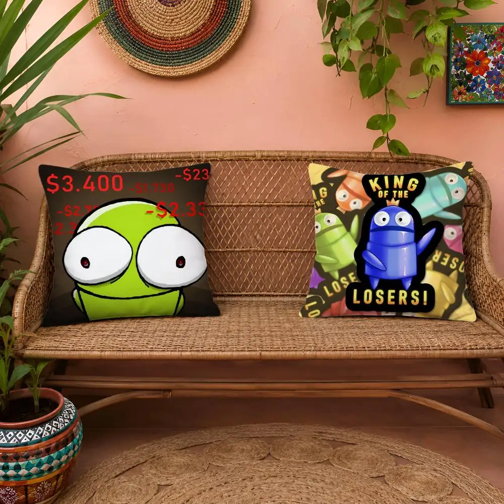 Horrible Games R-R.E.P.O.-S Cushion Cover 1pc Square Pillow Cover Soft Plush Fabric Removable Washable Sofa Chair Bed Decoration