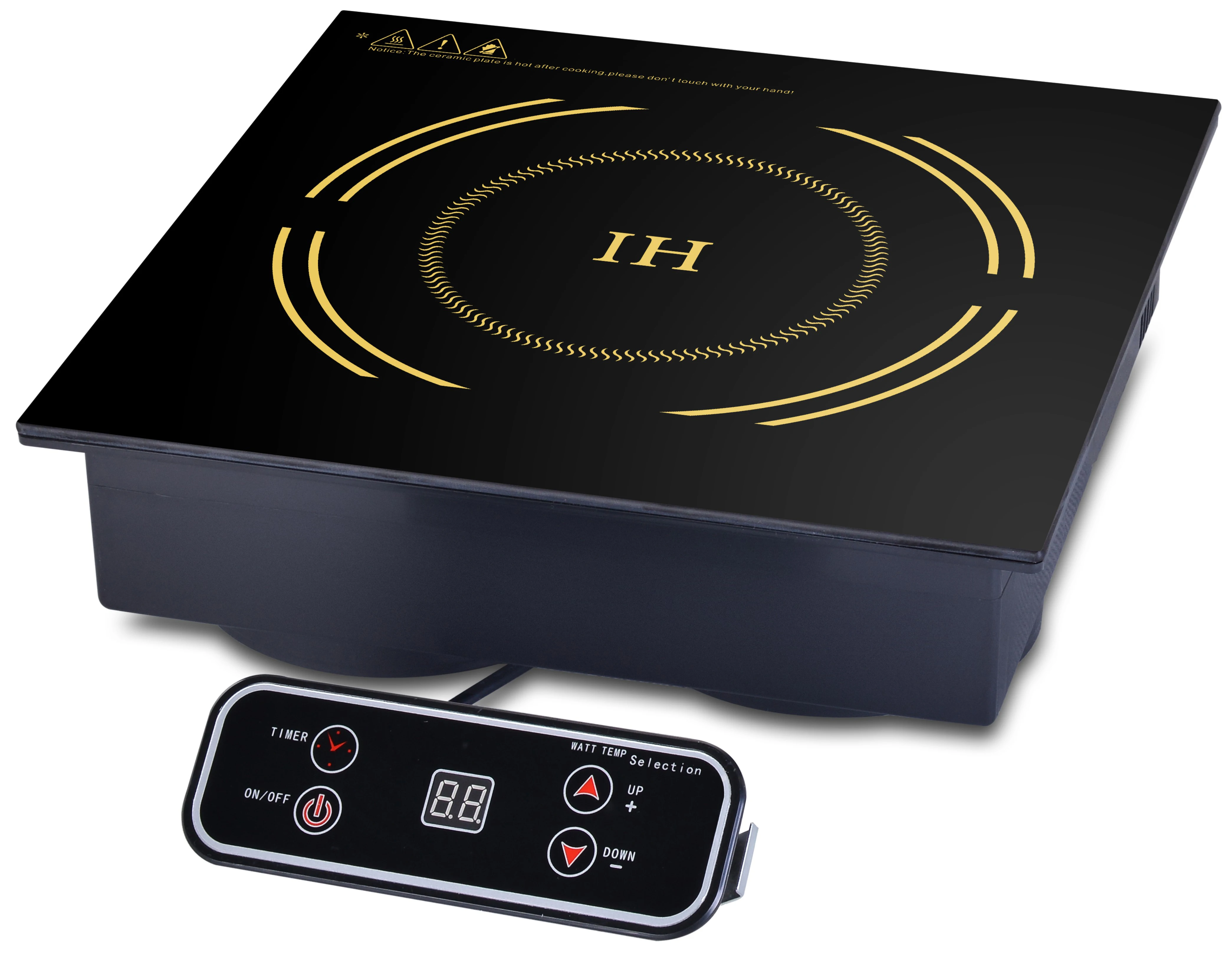 

Портативный коммерческий встроенный стол для ресторана, нагреватель для горячей кастрюли с дистанционным управлением, электрическая плита, круглая плита, индукционная варочная панель