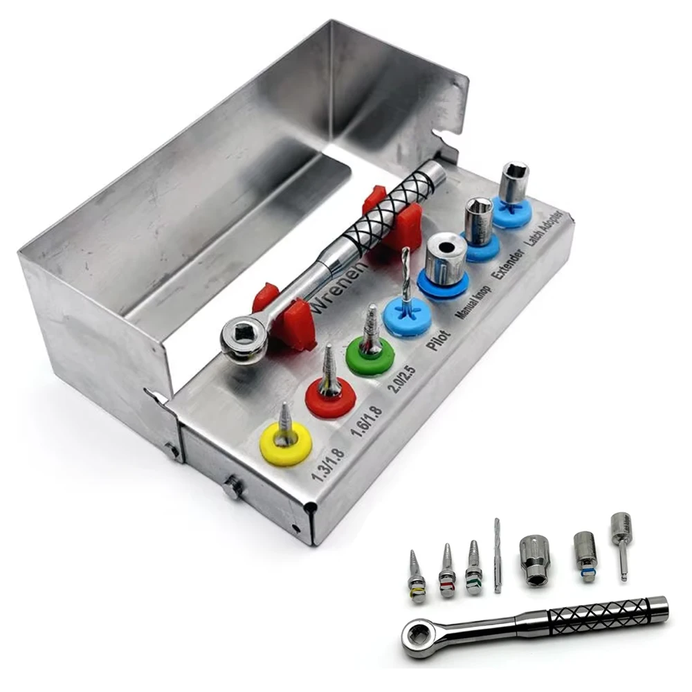 

Dental Bone Expander SOS Set Implant Removal Kit with Broken Fixture Ratchet Wrench for Oral Surgery & Implantology