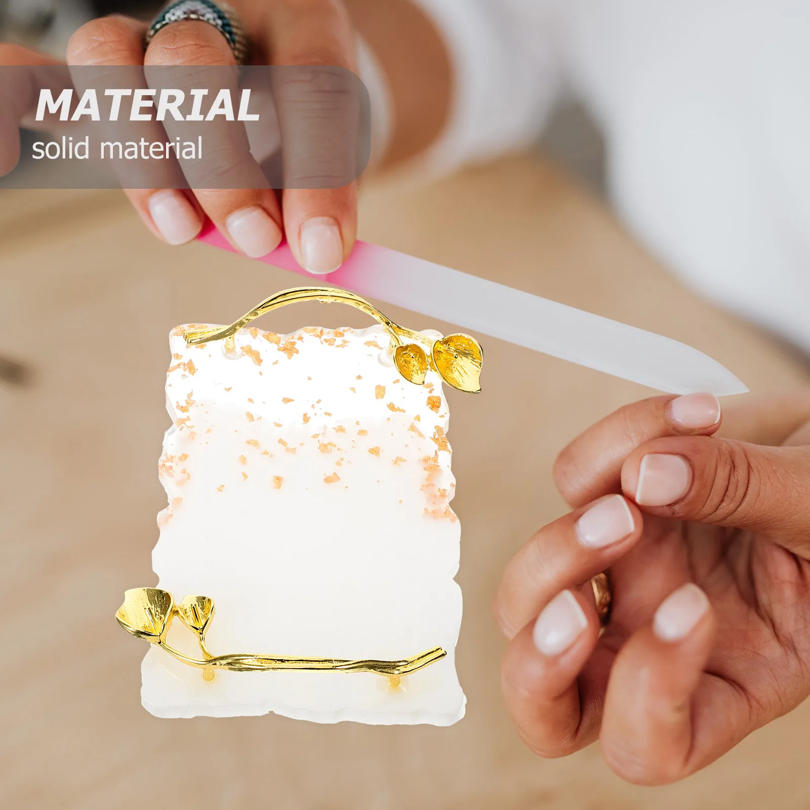 

Art Tools Kit Resin Pallet For Gel Polish Mixing Display Stand Nail Design Supplies Makeup Mixing Tray Nail Art Pallet