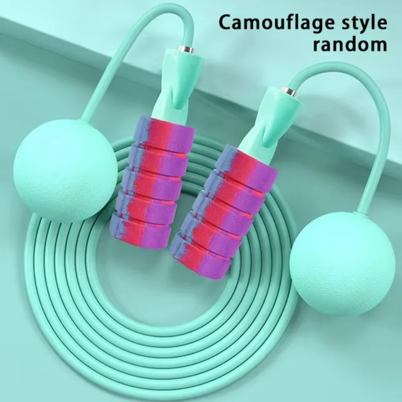 Jump Rope for Home Two-Tone Cordless Large Ball Jump Rope Gym Portable Fitness Skipping Rope Boxing Equipment