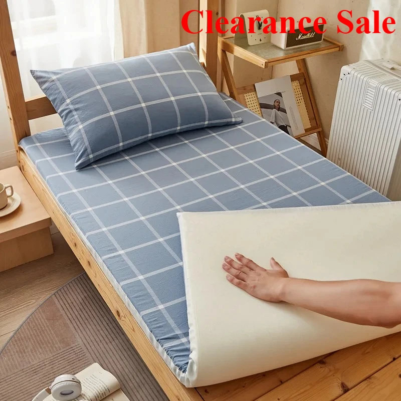 

New cotton washed cotton student dormitory mattress cover all-inclusive zipper mattress single piece without filler