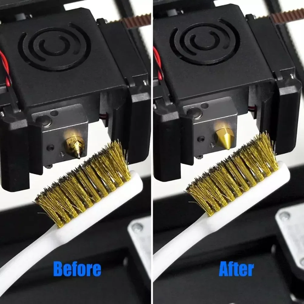 Copper Wire Brush Cleaner Industrial Light Scrubbing Plastic Handle Tool Toothbrush Wire Brush High Quality New