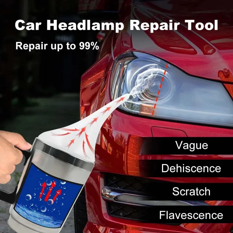 Car Headlight Polish Restoration Kit 100ml Car Headlights Liquid Car Headlamp Repair Renovation Kits Polymer Clean Auto Tool Set