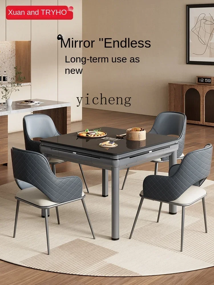 mahjong machine Automatic household folding mahjong table dining table dual-purpose bass machine