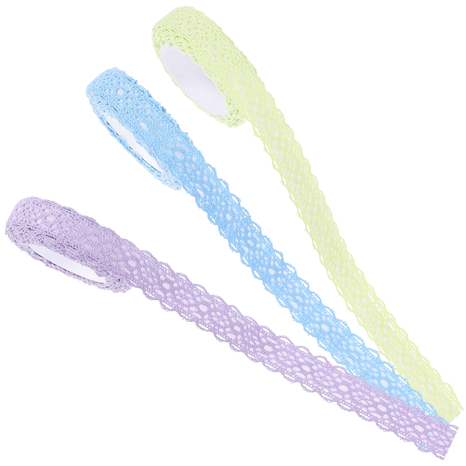 

3pcs 3 Rolls Self Adhesive Lace Tape Decorative Elegant Scrapbooking Trim Photo Album Diy Crafts Gift Packaging Fabric Trimming