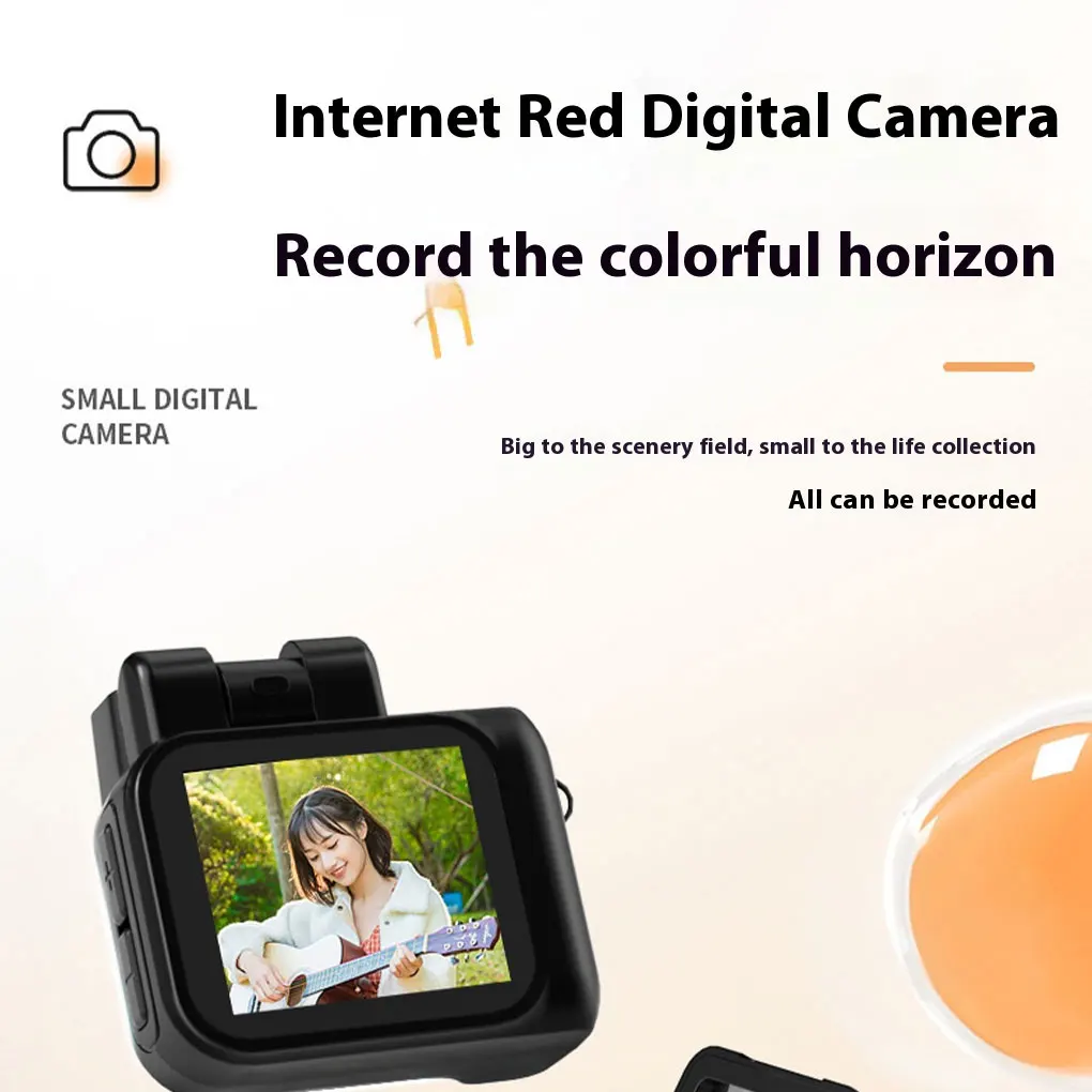 Retro Camera, Mini Camera, Digital Mini Camera Keychain, Retro Camera, Student Campus Portable 1080P HD Camera LED