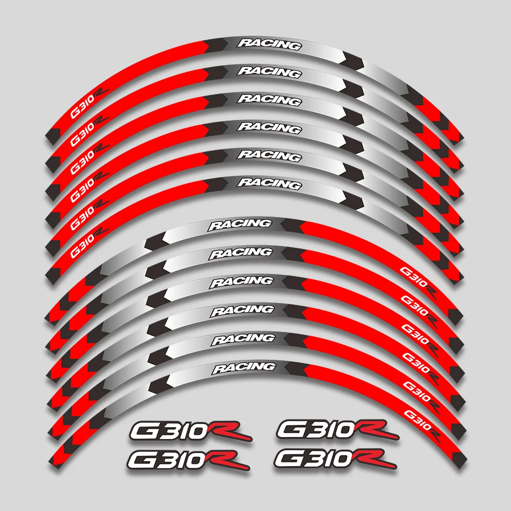 Высококачественные наклейки на колеса мотоцикла, водонепроницаемые светоотражающие наклейки в полоску на обод для BMW g310r G 310R G310 R