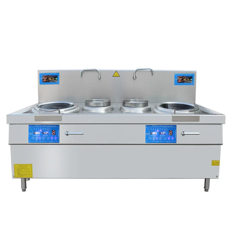

Commercial Induction Cooker, Double Head And Double Tail Small Frying Stove, Scheduled Hotel Equipment Frying Stove
