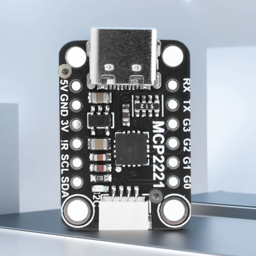 MCP2221A General Purpose USB To GPIO ADC I2C MCP2221A Breakout USB To GPIO Module Board for Adafruit Stemma QT/Qwiic