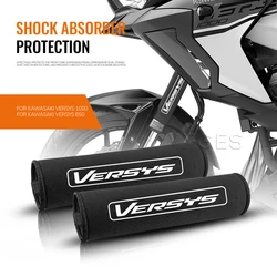 Motorcycle Front Fork Protection Cover For Kawasaki Versys 1000 650 Shock Absorber Dust Protector Stretch Fabrics Sleeve