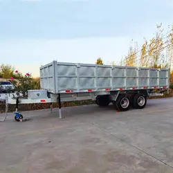 Hydraulic 7 Tonsteel Tip Trailer Dump Trailer For Pickup