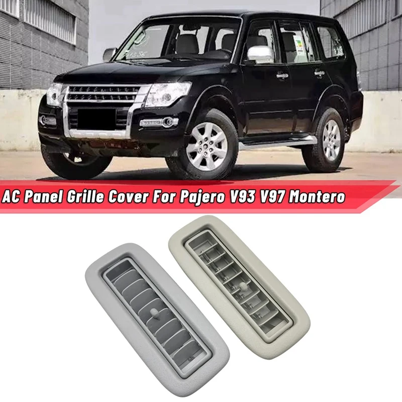 4X Gray Car Roof Top Side Air Conditioning Vent A/C Panel Grille Cover For Mitsubishi Pajero V93 V97 Montero V95 V98 V87