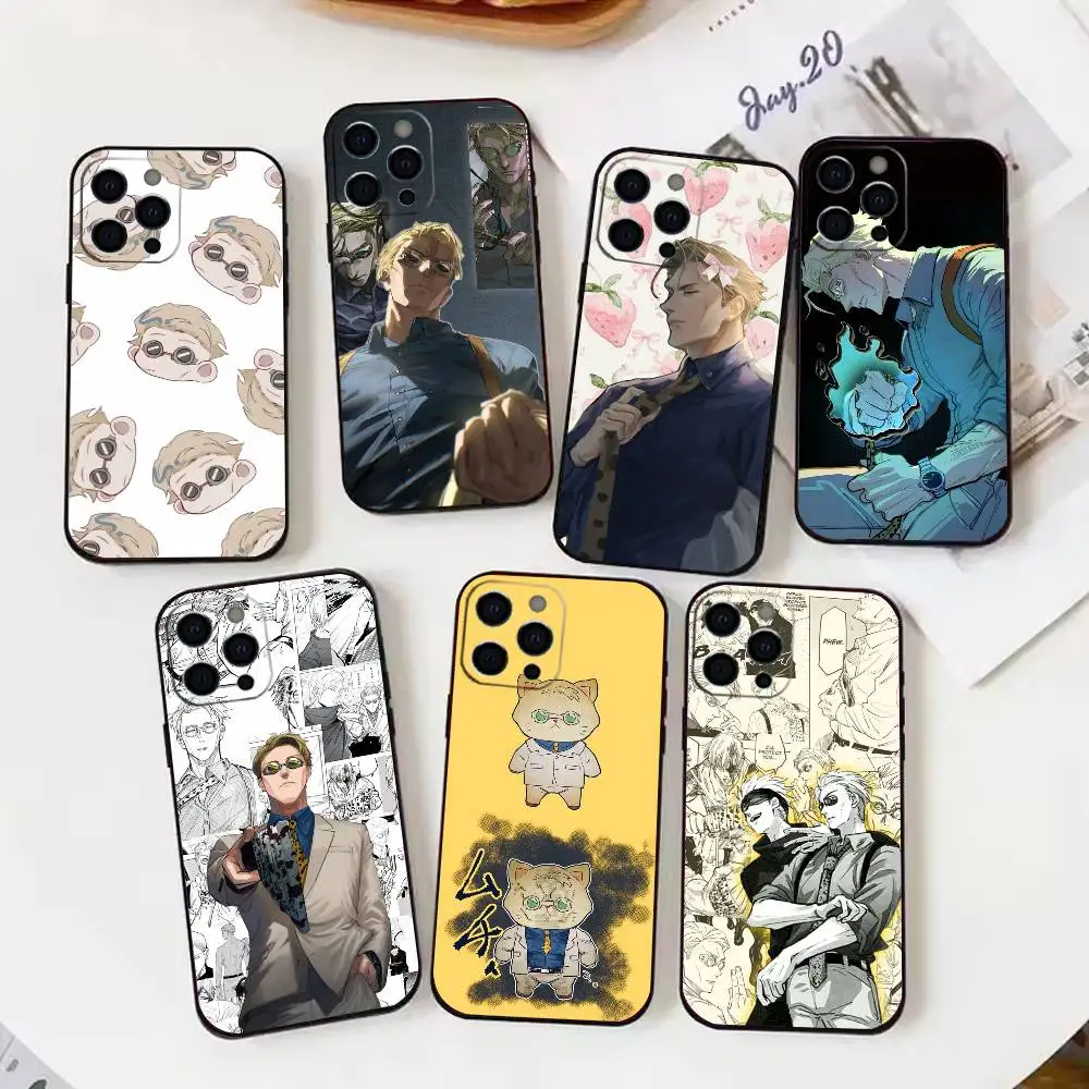 

Epc Anime K-Kento N-Nanami Phone Case For iPhone 17 16 15 14 13 12 Max Plus Silicone Black Cover