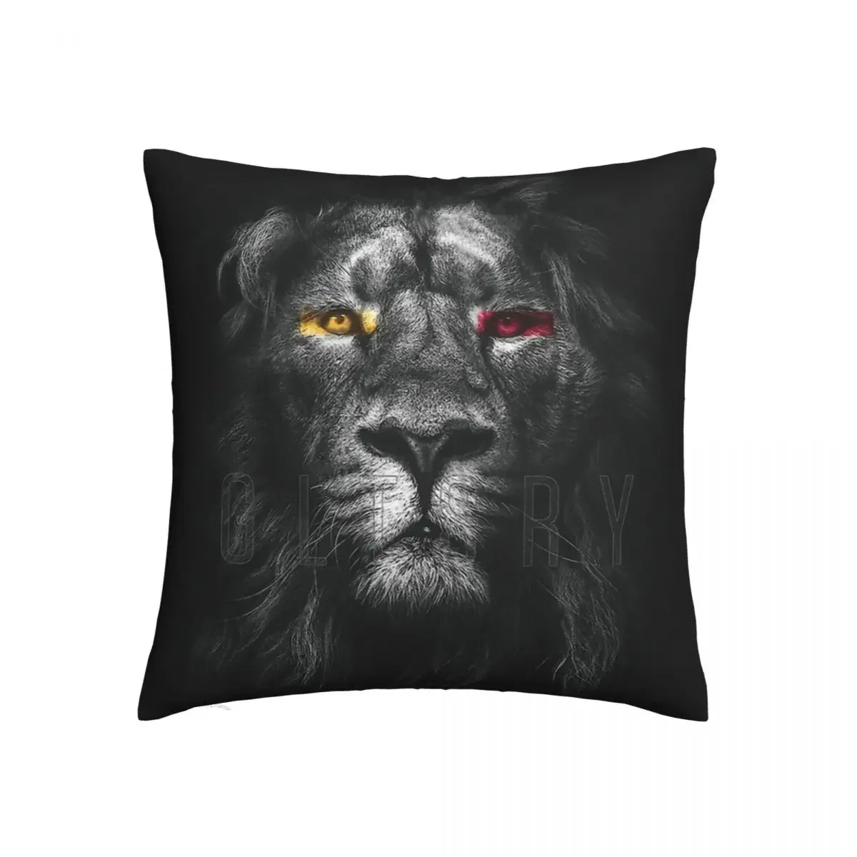 Galatasaray Aslan Lion Hug Pillowcase Backpack Cojines Home DIY Printed Chair Throw Pillow Case Decorative