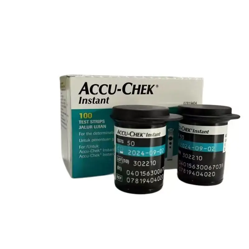 Accu-Chek Chek instantânea s tiras do medidor, 100s, Exp 2025