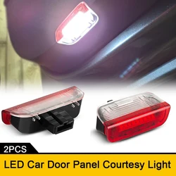 2x LED Car Door Panel Courtesy Light For VW Passat CC Polo Phaeton Phideon Sharan Scirocco Tiguan Touran Touareg Vento Virtus