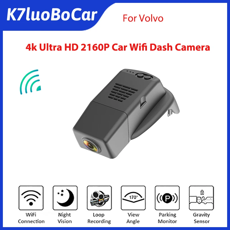 

4K 2160P Full HD WIFI Car Dvr Recording Dash Cam Car Camera Recorder Dashcam For Volvo XC60 S90 V90 2017-2021 Front and Rear