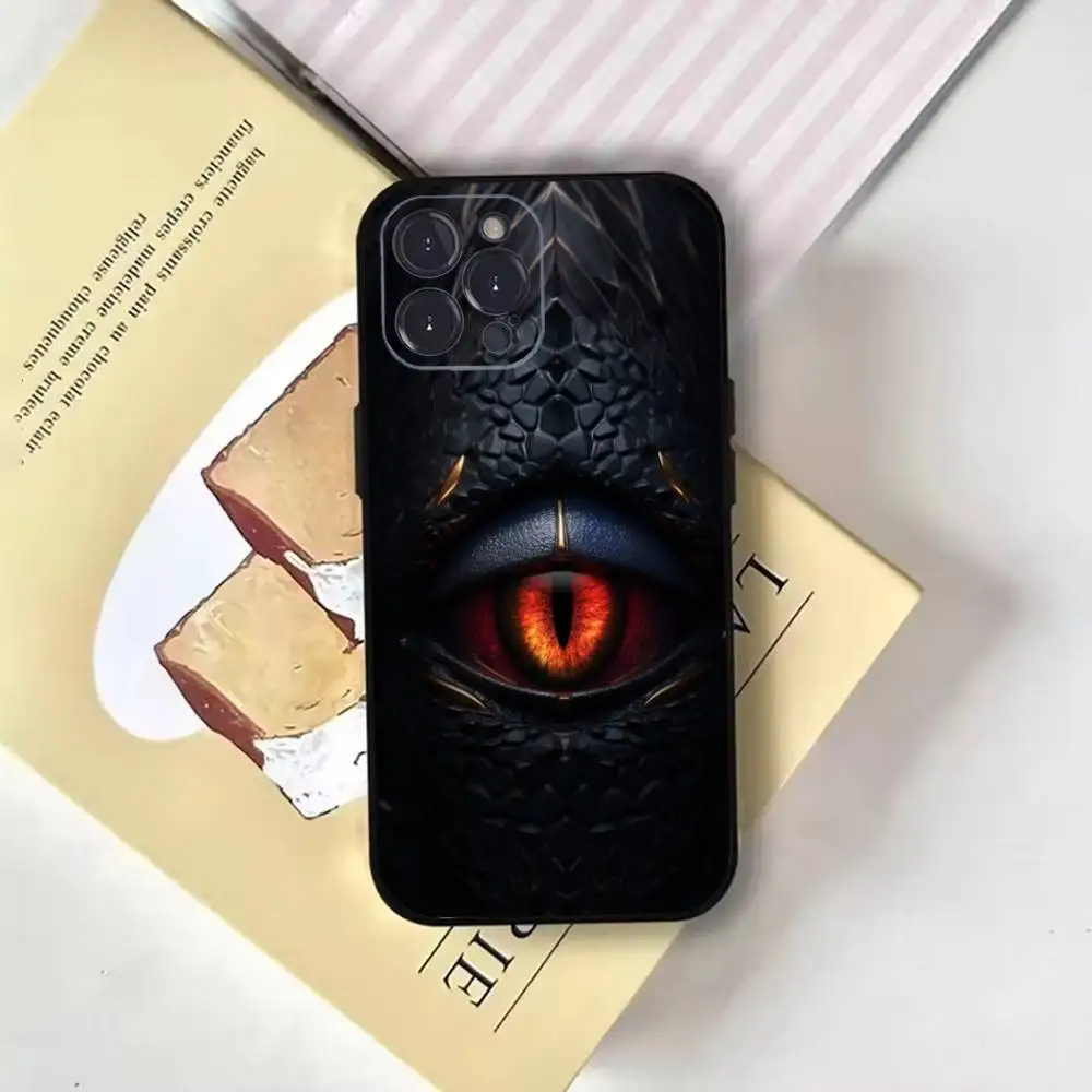 Evil eyes Phone Case For iPhone16,15,14,13,12,11 Plus,Pro Max,XS,X,XR,SE,Mini,8,7,Soft Black Cover