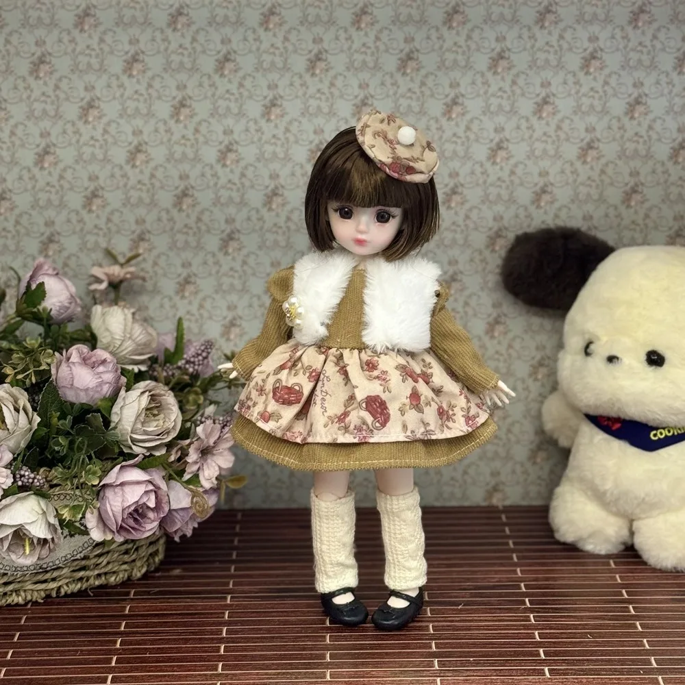 

С одеждой 30 см BJD Doll Dress Up 1/6 BJD Съемные шарниры Кукла 3D глаза Съемные шарниры 1/6 Bjd Куклы Детские игрушки
