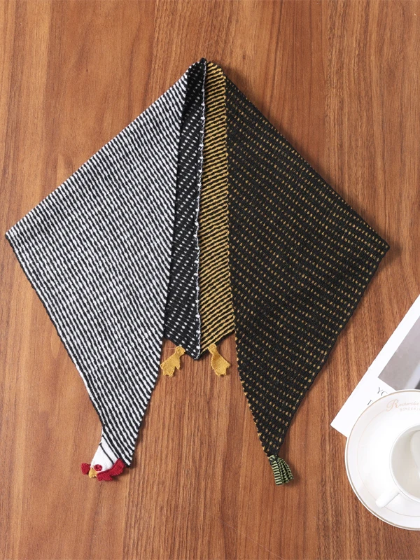 

Новый стиль 2025: Шарф-шаль из чистой шерсти с вязаным узором «Курица» для женщин, теплый аксессуар для шеи, зимний модный аксессуар в стиле колор-блок