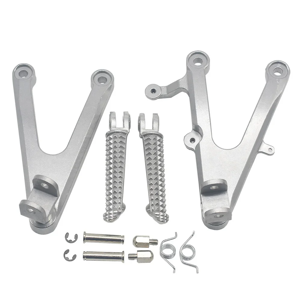 

Motorcycle Rider Front Foot Pegs Footrest Set Brackets For Yamaha YZF R1 YZF-R1 2002 2003