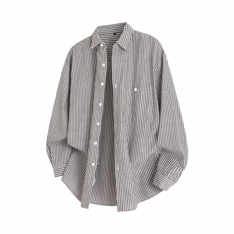 

Men Stripe Long Sleeve Shirt
