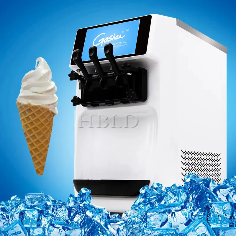 Upgrade Soft Ice Cream Machine 2900W Commercial Pre Cooling System Ice Cream Machine Multifunctional Frozen Yogurt Machine