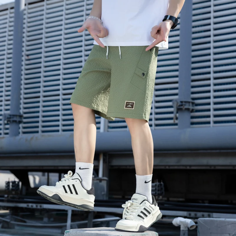 

Новые мужские повседневные брюки-карго 2025 года, прямые, тонкие, свободного кроя, для спорта и отдыха, летние, для студентов