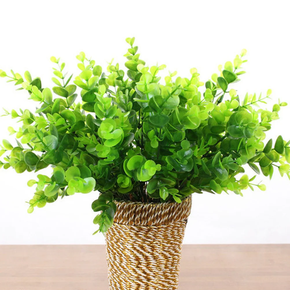 

5Pcs Premium Faux Plants Realistic Artificial Office Decor Lifelike Simulation Plastic Herbs for Desktop Shelf
