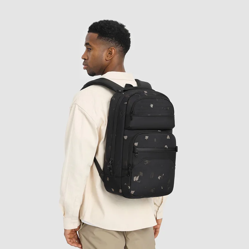 OZUKO Anti Diefstal Laptop Rugzak 15.6 Anti-rimpel Waterdichte USB Opladen Oxford Rugzak Mannen Mode Reistas Rugzakken