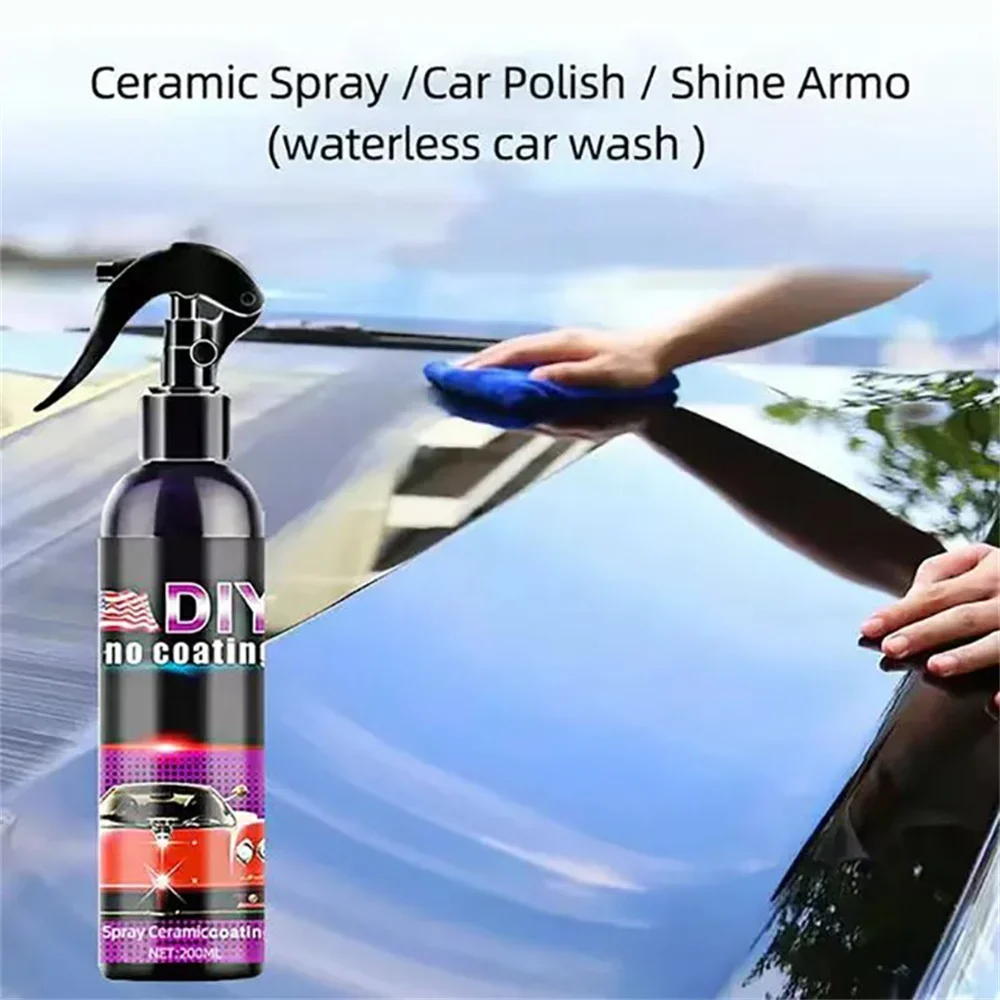 9H Ceramic Car Coating Liquid Glass Waterproof Nano Ceramics Paint Care Anti-scratch Hydrophobic Car Detailing Polish