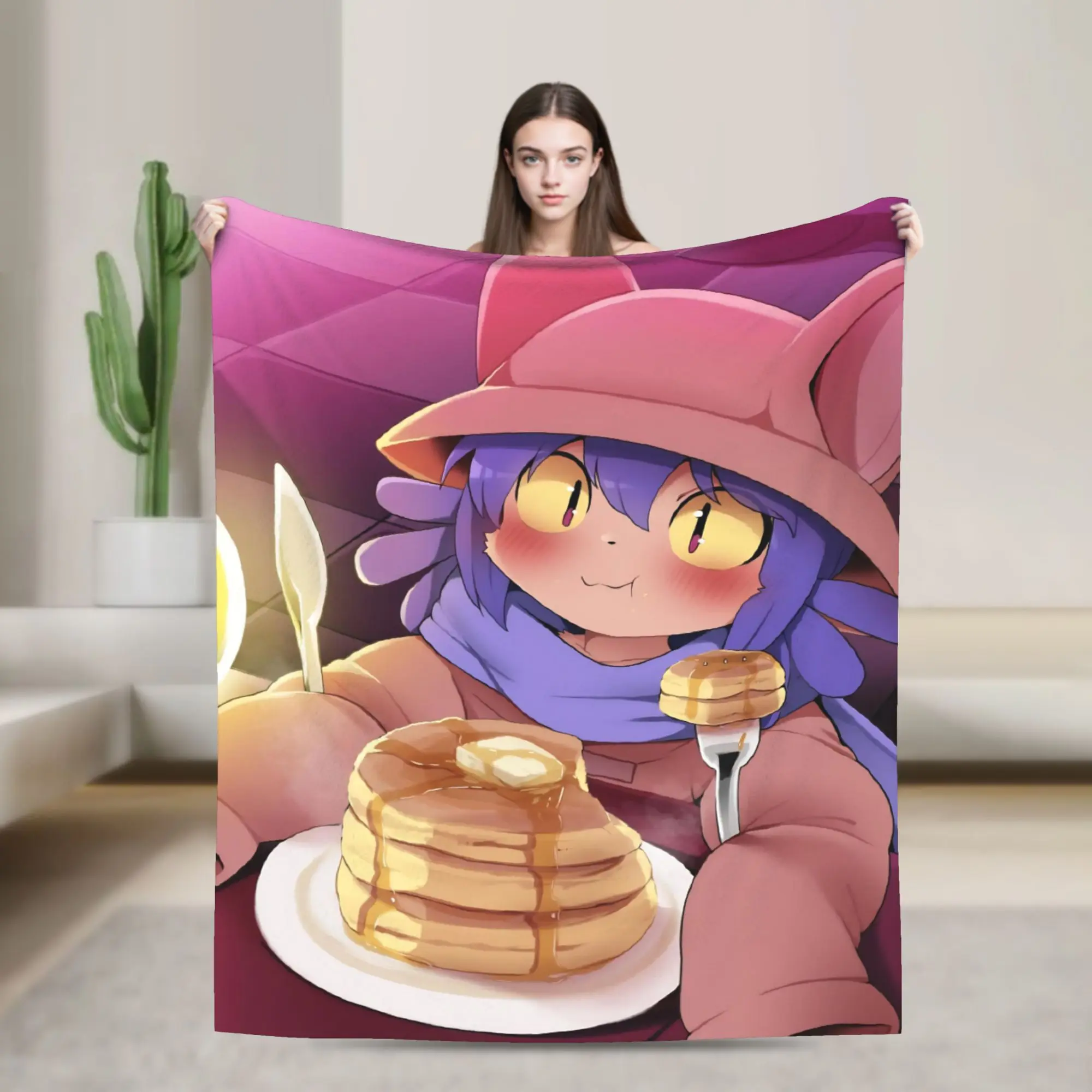 Super Soft OneShots Niko Throw Blanket Premium Flannel Fleece Lightweight  Bed Blanket Cozy Fluffy Blankets All Season Use