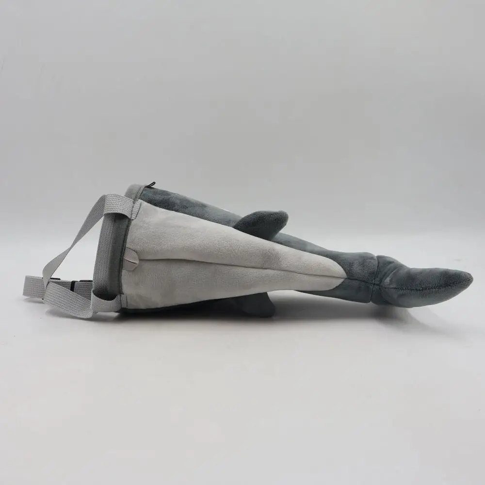 

Flannel Shark Chalk Bag Stuffed Animal Rock Climbers Rock Climbing Bag Bouldering Gray Magnesium Powder Bag Gyming Sports Gift