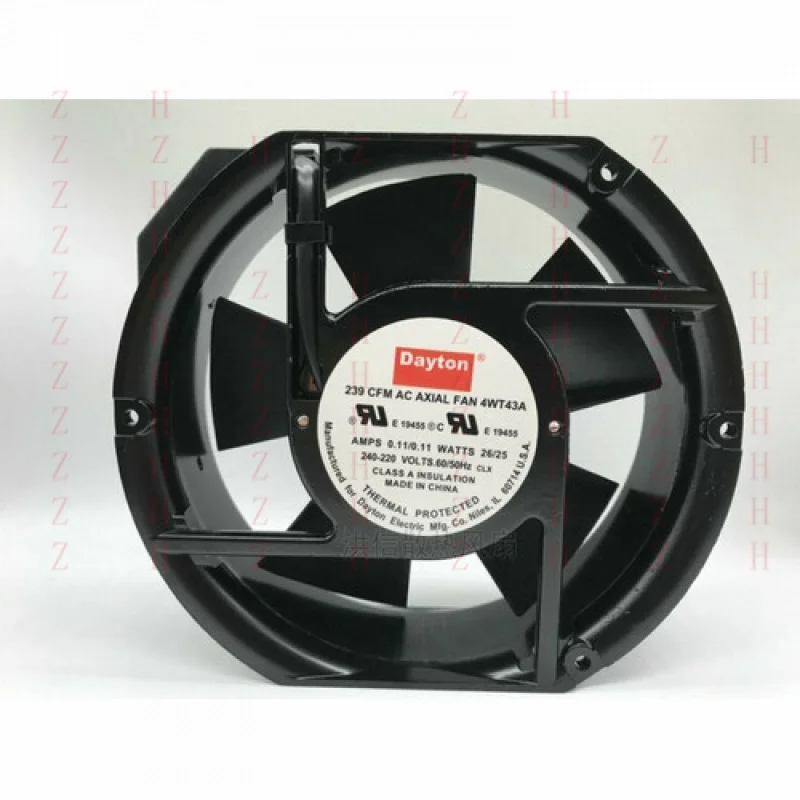 

XXZ для 1 шт. вентилятора 239 CFM ОСЕВОЙ ВЕНТИЛЯТОР 4WT43A 240-220 В 26/25 Вт 17251